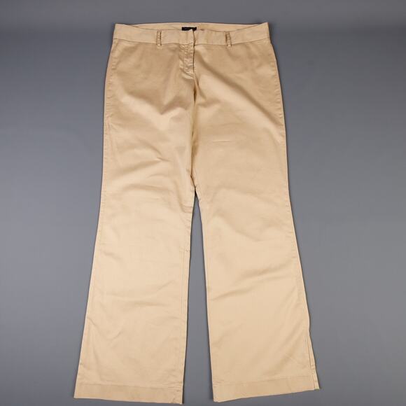 Tommy Hilfiger Womens 18 Flat Front Wide Leg Pants Chinos Causal Business Preppy - Picture 2 of 11